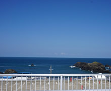 ほとんどの客室からこの景色が望めます。